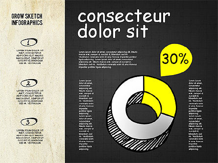 Gráficos 3D en estilo Sketch y Chalk, Diapositiva 12, 02074, Modelos de negocios — PoweredTemplate.com