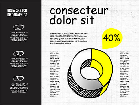 Gráficos 3D en estilo Sketch y Chalk, Diapositiva 5, 02074, Modelos de negocios — PoweredTemplate.com
