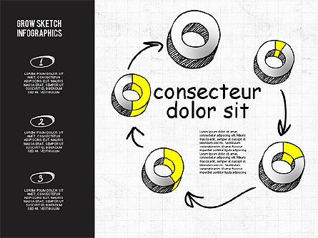 Gráficos 3D en estilo Sketch y Chalk, Diapositiva 8, 02074, Modelos de negocios — PoweredTemplate.com