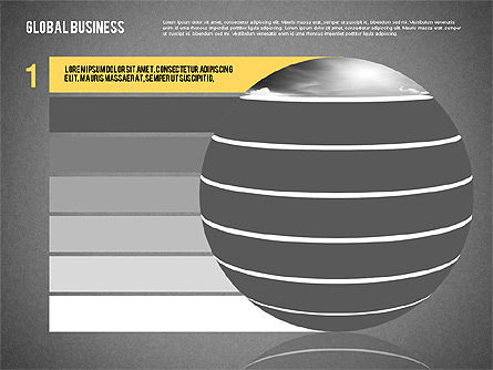 Étapes sur la sphère, Diapositive 10, 02076, Schémas d'étapes — PoweredTemplate.com