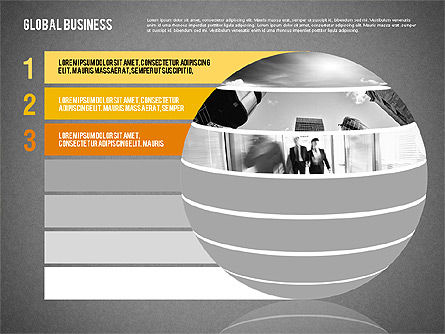Pasos en Esfera, Diapositiva 12, 02076, Diagramas de la etapa — PoweredTemplate.com