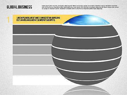 Pasos en Esfera, Diapositiva 2, 02076, Diagramas de la etapa — PoweredTemplate.com