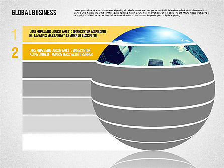Pasos en Esfera, Diapositiva 3, 02076, Diagramas de la etapa — PoweredTemplate.com