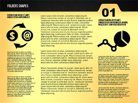 Options de style de dossier avec des formes, Diapositive 10, 02077, Schémas d'étapes — PoweredTemplate.com