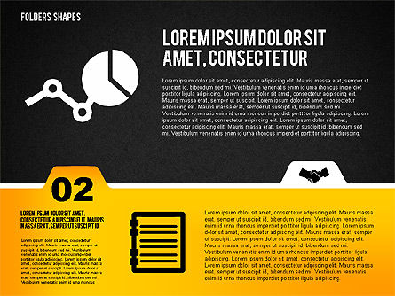 Opzioni di stile Cartella con forme, Slide 16, 02077, Diagrammi Palco — PoweredTemplate.com