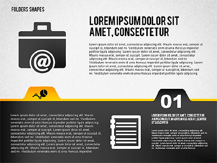 Opzioni di stile Cartella con forme, Slide 7, 02077, Diagrammi Palco — PoweredTemplate.com