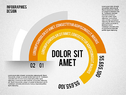 Options diagramme radial, Diapositive 6, 02078, Schémas d'étapes — PoweredTemplate.com
