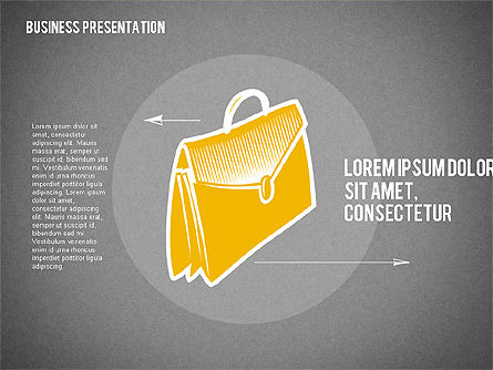 Presentation with Business Shapes, Slide 12, 02080, Business Models — PoweredTemplate.com