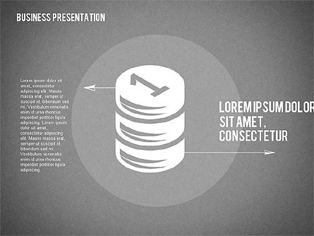 Presentation with Business Shapes, Slide 14, 02080, Business Models — PoweredTemplate.com
