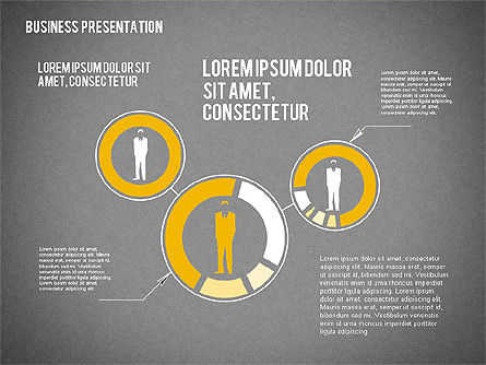 Presentation with Business Shapes, Slide 16, 02080, Business Models — PoweredTemplate.com