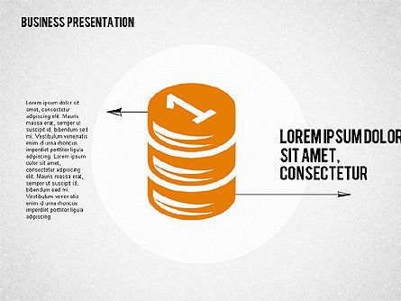 Presentation with Business Shapes, Slide 6, 02080, Business Models — PoweredTemplate.com