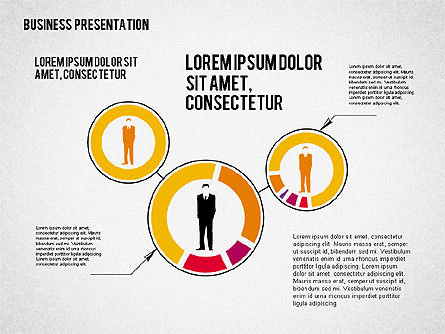 Presentation with Business Shapes, Slide 8, 02080, Business Models — PoweredTemplate.com