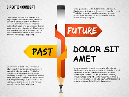 Orientations opposées au crayon, Diapositive 3, 02082, Modèles commerciaux — PoweredTemplate.com