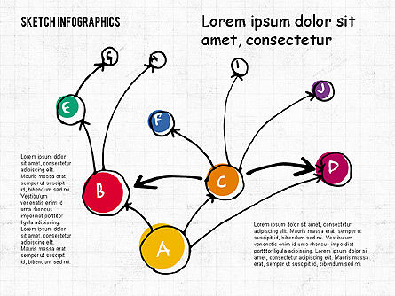 Gráficos de estilo dibujados a mano, Diapositiva 6, 02085, Modelos de negocios — PoweredTemplate.com