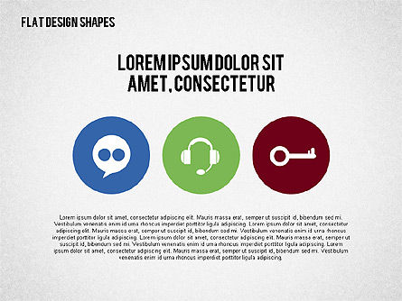 Presentación con diseño plano Formas e iconos, Diapositiva 7, 02086, Plantillas de presentación — PoweredTemplate.com