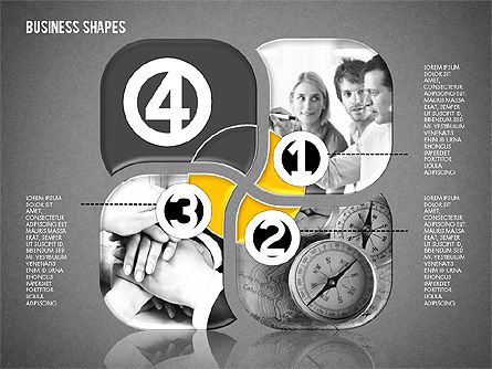 Diagrama de escenario con fotos, Diapositiva 11, 02087, Diagramas de la etapa — PoweredTemplate.com
