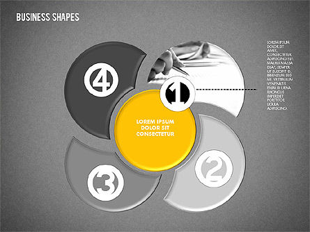 Schéma de scène avec photos, Diapositive 13, 02087, Schémas d'étapes — PoweredTemplate.com