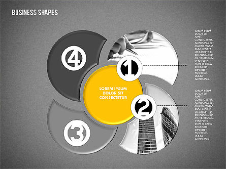 Diagrama de escenario con fotos, Diapositiva 14, 02087, Diagramas de la etapa — PoweredTemplate.com