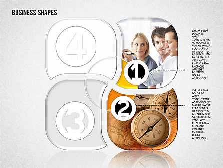 Schéma de scène avec photos, Diapositive 2, 02087, Schémas d'étapes — PoweredTemplate.com