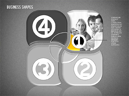 Schéma de scène avec photos, Diapositive 9, 02087, Schémas d'étapes — PoweredTemplate.com