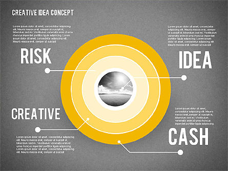 아이디어 개발 단계, 슬라이드 16, 02088, 단계 도표 — PoweredTemplate.com