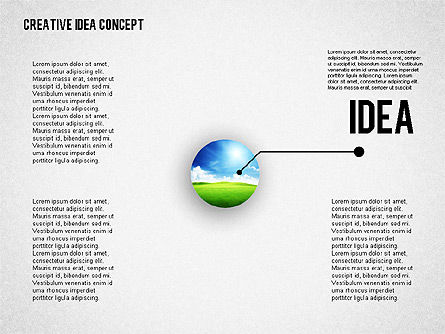 아이디어 개발 단계, 슬라이드 5, 02088, 단계 도표 — PoweredTemplate.com