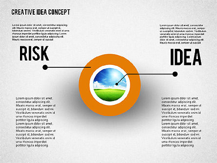 아이디어 개발 단계, 슬라이드 6, 02088, 단계 도표 — PoweredTemplate.com