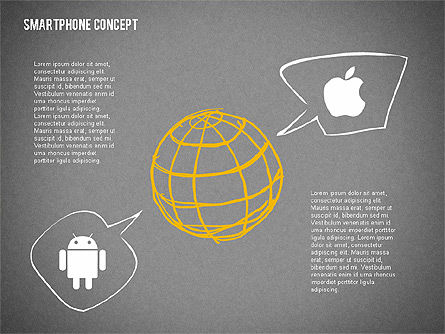 Mobiele platformen concurrentie infographics, Dia 16, 02089, Presentatie Templates — PoweredTemplate.com