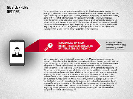 Options de téléphone intelligent, Diapositive 2, 02091, Schémas d'étapes — PoweredTemplate.com