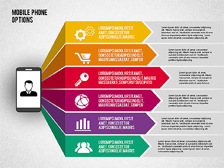 Opciones de Smartphone, Diapositiva 7, 02091, Diagramas de la etapa — PoweredTemplate.com