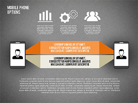 智能手机选项, 幻灯片 9, 02091, 阶段图 — PoweredTemplate.com