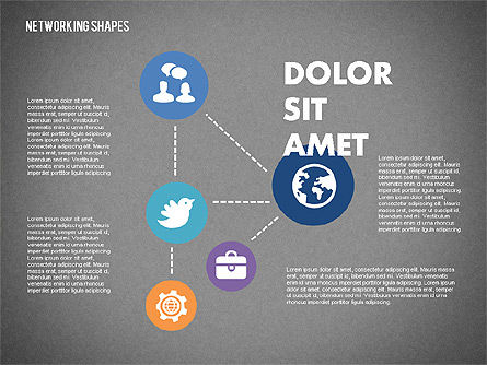 Mapa de la mente con los iconos, Diapositiva 11, 02092, Modelos de negocios — PoweredTemplate.com