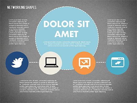 Mapa de la mente con los iconos, Diapositiva 12, 02092, Modelos de negocios — PoweredTemplate.com