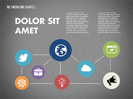 Mapa de la mente con los iconos, Diapositiva 14, 02092, Modelos de negocios — PoweredTemplate.com