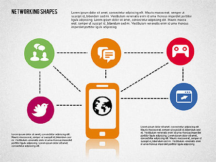 Mapa de la mente con los iconos, Diapositiva 5, 02092, Modelos de negocios — PoweredTemplate.com