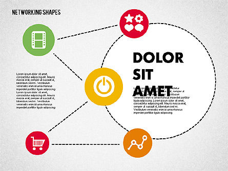 Mind map with icons, Diapositive 7, 02092, Modèles commerciaux — PoweredTemplate.com