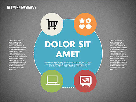Mapa de la mente con los iconos, Diapositiva 9, 02092, Modelos de negocios — PoweredTemplate.com