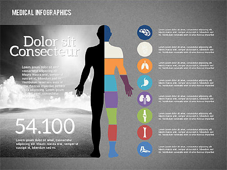 Infografía de la salud, Diapositiva 9, 02095, Diagramas y gráficos médicos — PoweredTemplate.com