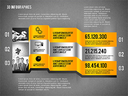Pseudo 3D Opciones con Fotos, Diapositiva 15, 02097, Modelos de negocios — PoweredTemplate.com