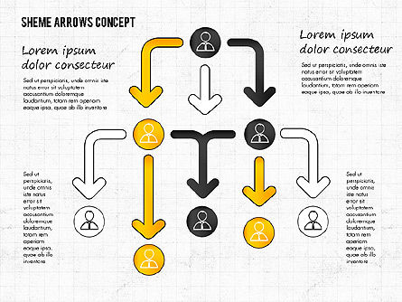 Diagram Struktur, Templat PowerPoint, 02100, Bagan Alur — PoweredTemplate.com