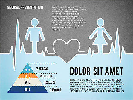 Presentación Cardiología, Diapositiva 15, 02101, Diagramas y gráficos médicos — PoweredTemplate.com
