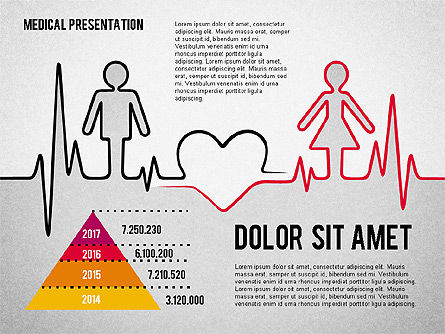 심장학 프리젠 테이션, 슬라이드 7, 02101, 의학 도표 및 차트 — PoweredTemplate.com