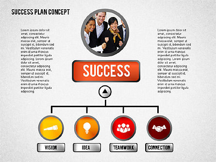 Concepto exitoso de la presentación del plan, Diapositiva 6, 02104, Modelos de negocios — PoweredTemplate.com