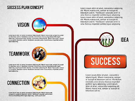 O conceito de apresentação do plano bem sucedido, Deslizar 8, 02104, Modelos de Negócio — PoweredTemplate.com