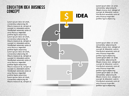 Profitables Ideendiagramm, PowerPoint-Vorlage, 02105, Ablaufdiagramme — PoweredTemplate.com