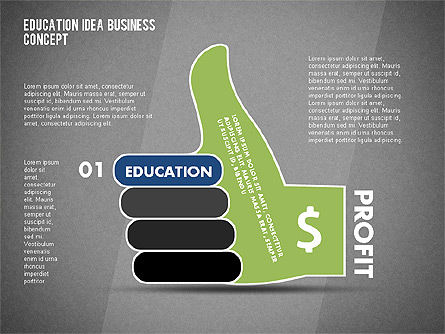 수익성있는 아이디어 다이어그램, 슬라이드 17, 02105, 단계 도표 — PoweredTemplate.com