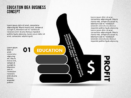O diagrama de ideias lucrativo, Deslizar 7, 02105, Diagramas de Etapas — PoweredTemplate.com