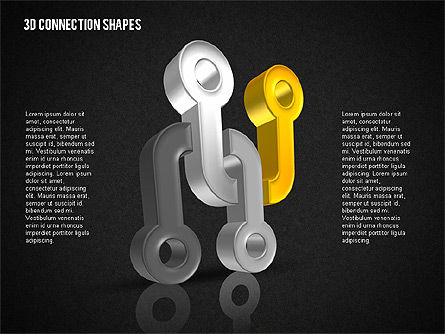 Komplizierte 3D-Formen, Folie 13, 02107, Schablonen — PoweredTemplate.com