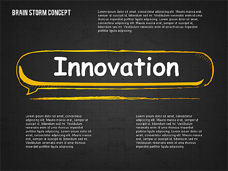 Brainstorm Concept, Slide 10, 02108, Shapes — PoweredTemplate.com