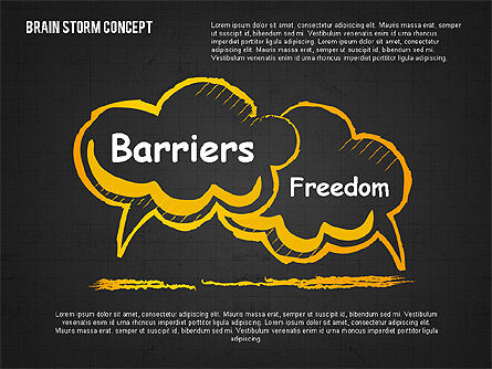 Concepto de Brainstorm, Diapositiva 11, 02108, Formas — PoweredTemplate.com